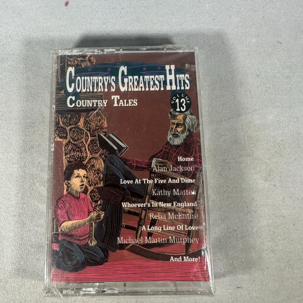 Countrys Greatest Hits Volume 13 Country Tales 1991 Cassette Alan Jackson